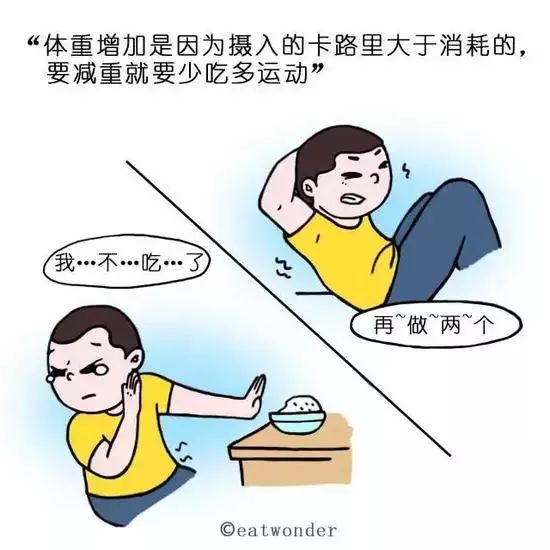 爲何少吃多鍛煉還(hái)是瘦不下來？這(zhè)組漫畫告訴你真相！